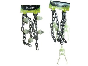 Bulk VR083 Plastic Halloween Chain With Skeleton