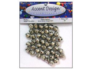 Bulk CH549 65pc Silver Jingle Bell Value Pack