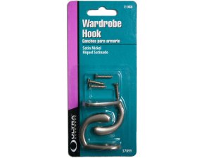 Bulk KL871 Set Of Single Wardrobe Hooks With Hardware