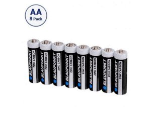 Bulk DA158 Blaupunkt Zinc Carbon Aa 8 Pack Batteries In Shrink Wrap