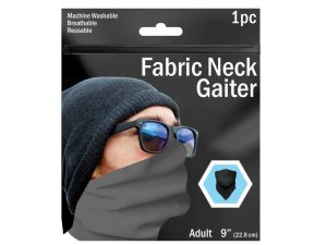 Bulk GE473 9quot; Assorted Solid Color Neck Gaiter