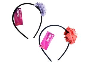 Bulk BB833 1 Count Flower Head Band In Assorted Colors