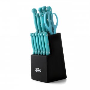 Sunbeam 112078.14 Bessemer 14 Piece Cutlery Set In Teal