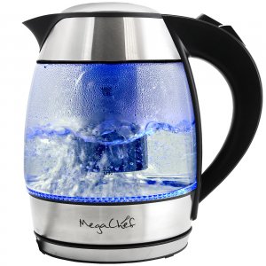 Megachef MGKTL-1751 1.8lt. Glass Body And Stainless Steel Electric Tea