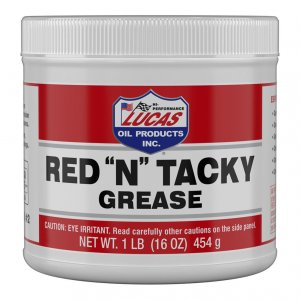 Lucasoil 10574 Lucas Oil Red N Tacky Grease 1lb Tub