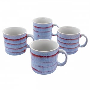 Meritage 117510.01 Blurry Ii 4 Piece 19 Ounce Round Stoneware Mug Set 