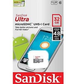 Sandisk SDSQUNB032GGN3M 32gb Ultra Microsdhc Card