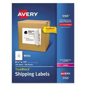 Avery 5165 Avery Shipping Labels Wtrueblock Technology For Laser Print