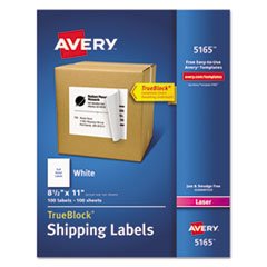 Avery 5165 Avery Shipping Labels Wtrueblock Technology For Laser Print