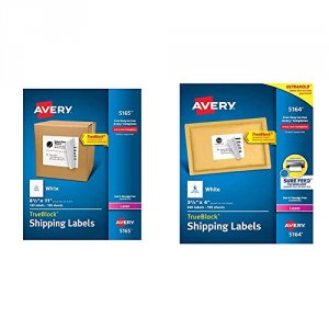 Avery 5165 Avery Shipping Labels Wtrueblock Technology For Laser Print