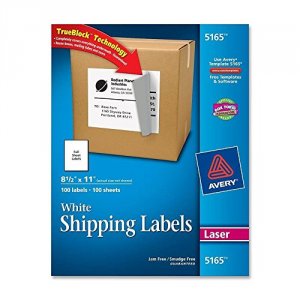 Avery 5165 Avery Shipping Labels Wtrueblock Technology For Laser Print