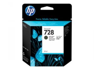 Original Hp F9J64A Hp 728 69-ml Matte Black Designjet Ink Cartridge