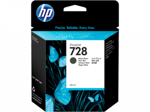 Original Hp F9J64A Hp 728 69-ml Matte Black Designjet Ink Cartridge