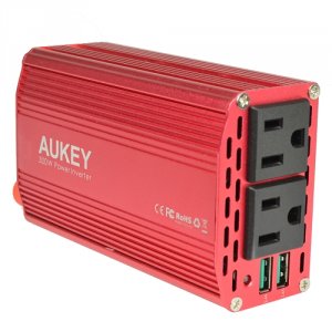 Aukey PA-V17 Pa-v17 300w Dc To Ac Car Power Inverter W2 Ac Outlets44; 