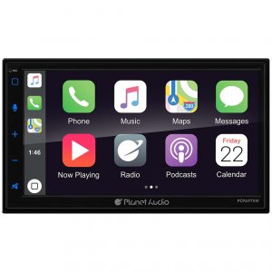 Planet PCPA975W Double Din 6.75 Mechless Apple Car Playandroid Autoamf