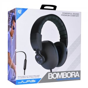 Jlab BOMBORA-MBLK-BOX Bombora Premium Over-ear Headphones Wdetachable 