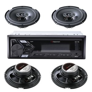 Nakamichi NM-NRS7627 Sngl Din Car Audio Pkg