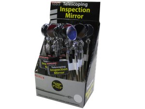 Bulk HF227 Telescoping Mini Inspection Mirror Wpen Clip In Countertop