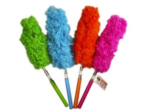 Bulk HF225 Telescoping Small Microfiber Duster In Countertop Display