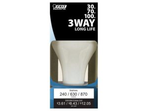 Bulk GS414 Feit Electric 3 Way 3070100 W Light Bulb