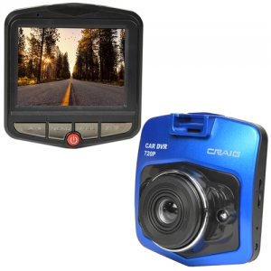 Craig CCR9030 720p Digital Dash Cam W2.4 Lcd  Windshield Mount(blue)