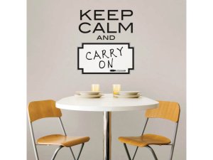 Bulk HA548 Keep Calm Dry Erase Wall Decal