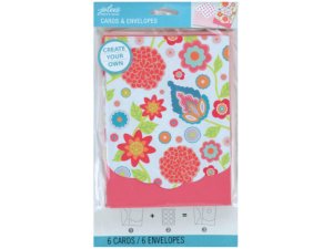 Bulk GO107 Floral Cards  Envelopes Set