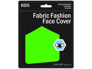 Bulk MO186 Kids Neon Colored Washable Face Masks 3 Asst