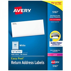 Avery 05167 Averyreg; Easy Peelreg; Return Address Labels With Sure Fe