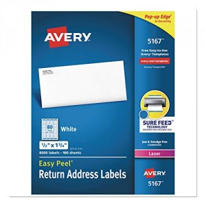 Avery 05167 Averyreg; Easy Peelreg; Return Address Labels With Sure Fe