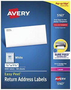 Avery 05167 Averyreg; Easy Peelreg; Return Address Labels With Sure Fe