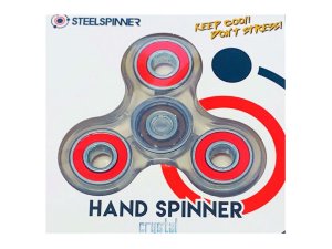 Bulk KA787 Steel Spinner Crystal Hand Spinner In Countertop Display