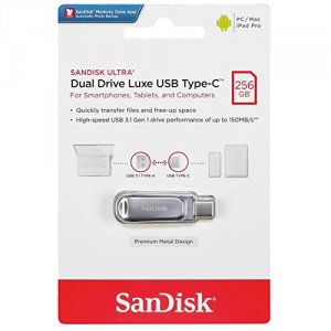 Sandisk SDDDC4-256G-A46 256gb Metal Dual Drive Usb