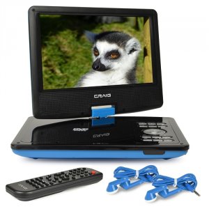 Craig CTFT713-BL 9  Ctft713 180? Swivel Screen Portable Dvd Player Wsd