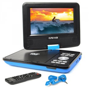 Craig CTFT716-BL 7  Ctft716-bl 180? Swivel Screen Portable Dvd Player 