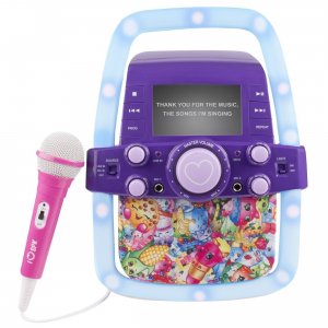 Shopkins KO2-10033-WM-COM Flashing Light Karaoke System