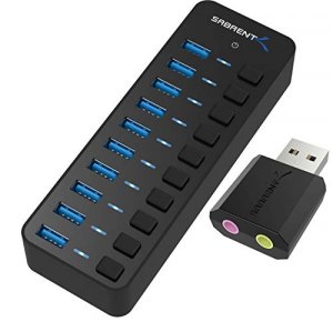 Sabrent HB-BU10 10port 60w Usb 3.0 Hub With