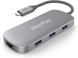 Hootoo HT-UC007 Usb C Hub, Usb C Adater With Ethernet Port, 4k Hdmi, 1