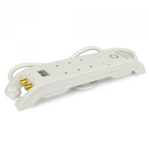 Magnavox MC350 2160 Joules 120v 8-outlet Surge Protector Wcoaxial Phon