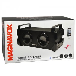 Magnavox MMA3640 Portable Bluetooth Speaker System W3.5mm Aux Jack(bla