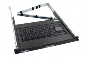 Black RM419-R5 Rackmount Keyboard 1u Touch Pad