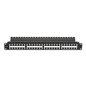 Black JPM806A-HD Spacegain Cat5e High-density Feed-throug