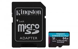 Kingston SDCG3/64GB 64gb Microsdxc Canvas Go Plus 170r A2 U3