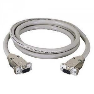 Black EDN12H-0020-MF Db9 Extension Cable With Emirfi Hoods,