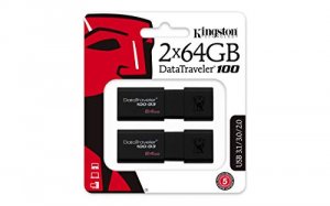 Kingston DT100G3/64GB-2P Memory Dt100g3 64gb-2p 64gb Usb3.0 Datatravel