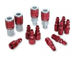 Colorconnex A73458D Coupler  Plug Kit Type D 14in Npt 14in Body Red 14