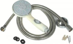 Camco 43715 Shower Hd White W Hose