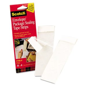 3m MMM 3750P2CR Scotch Envelopepackage Sealing Tape Strips - 6 Length 