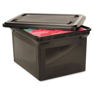 Advantus AVT 34052 Advantus File Tote With Lid - External Dimensions: 