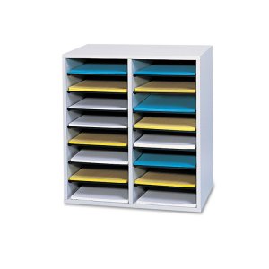 Safco SAF 9424GR Safco Adjustable Shelves Literature Organizers - 36 C